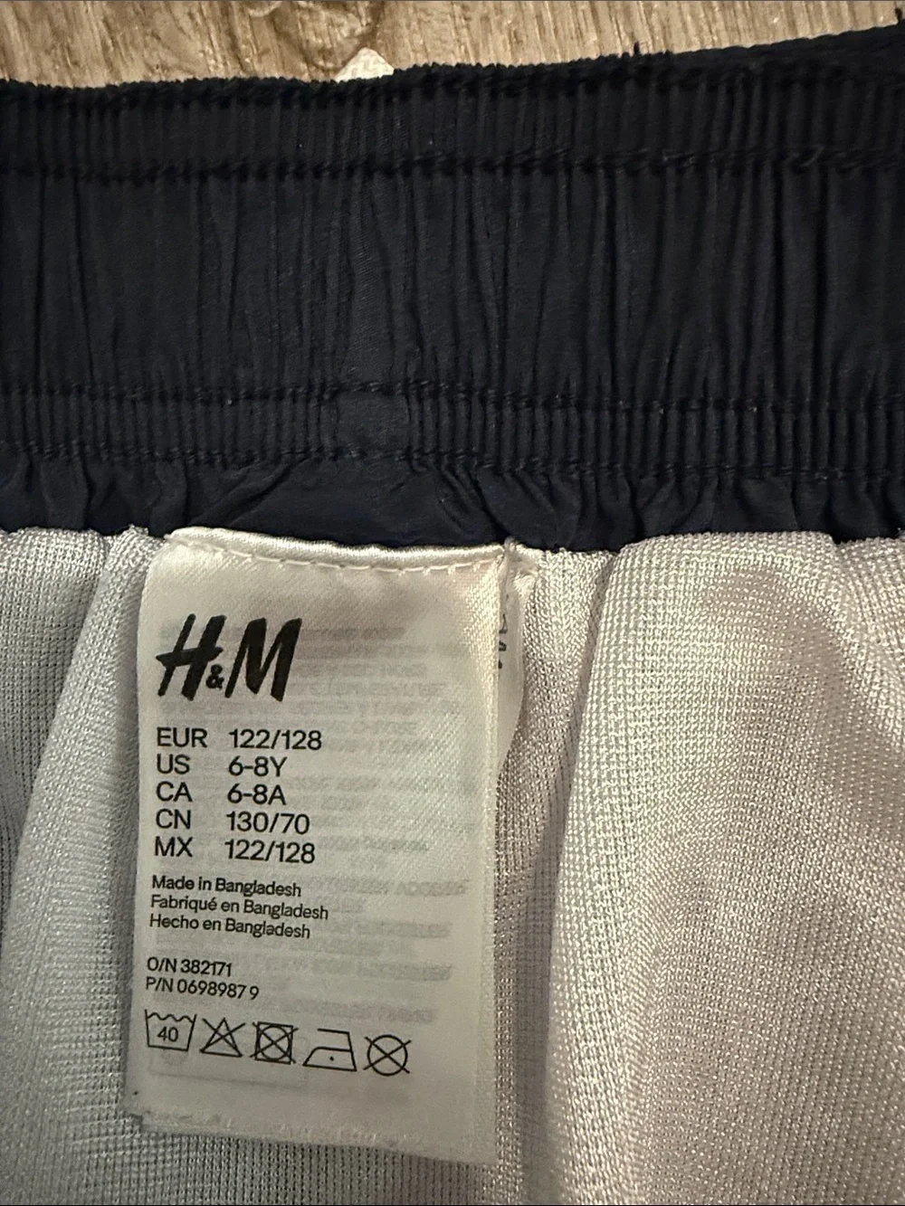 H&M Navy and Light Blue Boys Swim Trunks
